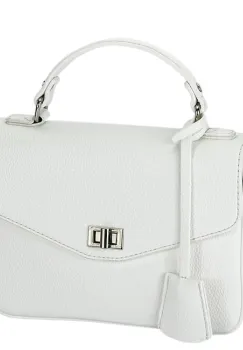 Geanta eleganta alba F6979 M9 imagine