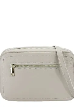 Geanta gri din piele naturala 8915 124 imagine