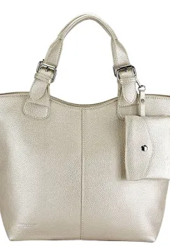 Geanta ivory metalizat FloraCo Paris F7143 12 imagine