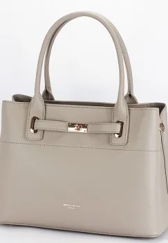 Geanta mare bej David Jones CM8353 17 imagine