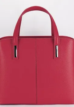 Geanta mare din piele naturala 8922 M6 Rosu imagine