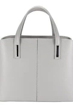 Geanta mare gri din piele naturala 8922 M6 imagine