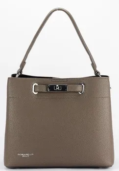 Geanta maro taupe medie FloraCO Paris F8510 M3 imagine