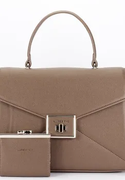 Geanta medie maro Premium cu portofel CB2305-1 M6 imagine