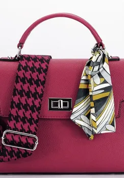 Geanta medie rosie  FLORACo F9001 14 imagine