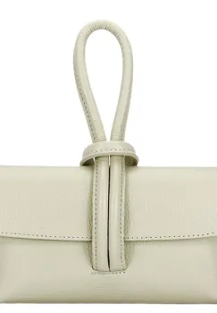 Geanta mica bej deschis din piele naturala 1732 123 imagine