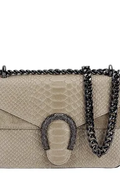 Geanta mica bej din piele naturala 8936 120 imagine