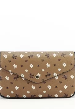 Geanta mica cognac cu imprimeu CM6120A 14 imagine