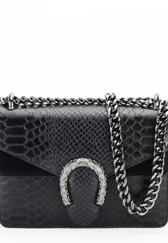 Geanta mica din piele naturala 8936 120 Negru imagine