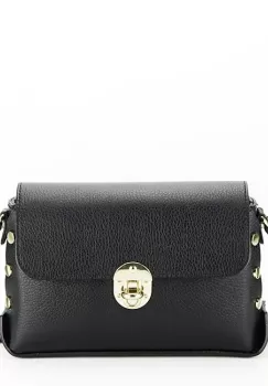 Geanta mica din piele naturala 8958 124 Negru imagine