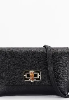 Geanta mica neagra din piele naturala 2052 06 imagine