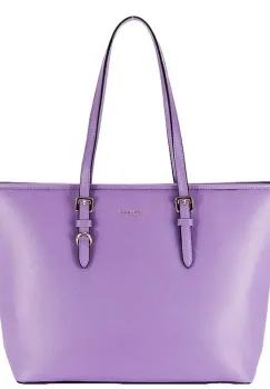 Geanta mov FloraCo Paris de talie mare F1808 16 imagine