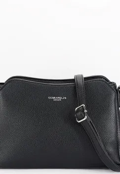 Geanta neagra casual FloraCO Paris F2516 M9 imagine