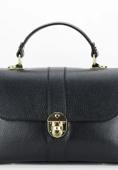 Geanta neagra din piele naturala 1724 132 imagine