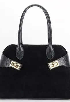 Geanta neagra din piele naturala 1895 130 imagine