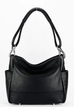 Geanta neagra din piele naturala 2047 123 imagine