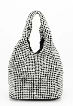 Geanta neagra eleganta cu pietricele BJH-702 imagine