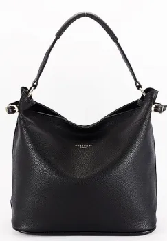 Geanta neagra FloraCO Paris cu borseta detasabila F6966 M11 imagine