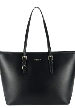 Geanta neagra FloraCo Paris de talie mare F1808 16 imagine