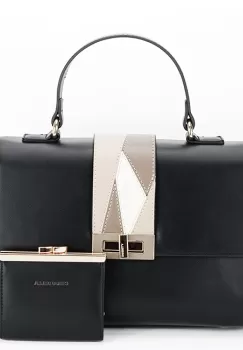 Geanta neagra Premium cu portofel CB2400-1 15 imagine