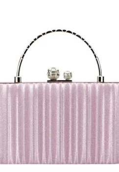 Geanta roz, clutch cu maner BME-622 05 imagine