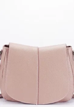 Geanta roz deschis din piele naturala 8960 123 imagine