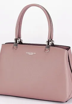 Geanta roz plamaniu office casual FloraCo Paris F6538 15 imagine