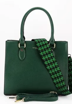 Geanta verde inchis FloraCo Paris F6919 13 imagine