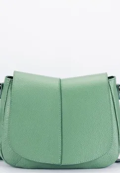 Geanta verde menta din piele naturala 8960 123 imagine