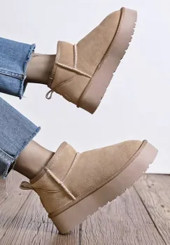 Ghete bej din piele naturala JB1924 118 imagine