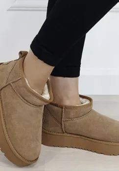 Ghete camel din piele naturala NN604 116 imagine