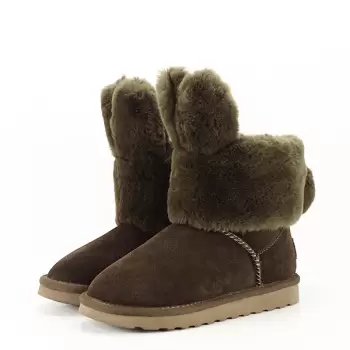 Ghete kaki copii din piele naturala Iris imagine