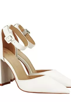 Pantofi eleganti albi BLQ7180 01 imagine