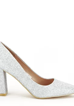 Pantofi eleganti argintii BHH7651 01 imagine