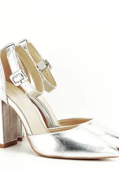 Pantofi eleganti argintii BLQ7180 01 imagine