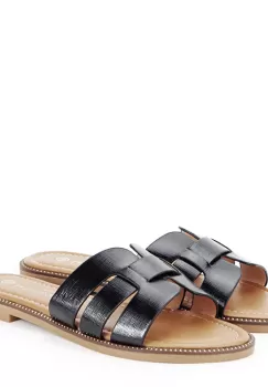 Papuci negri casual BSL8870 132 imagine