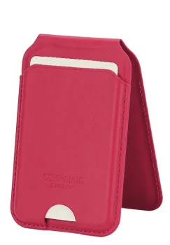 Port card rosu cu blocare RFID, Suport ajustabil si Oglinda imagine