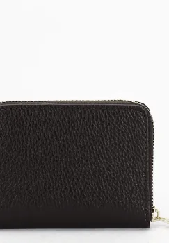 Portofel mic cafeniu din piele naturala 8912 07 imagine