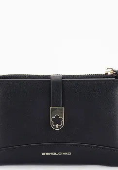 Portofel negru David Jones Paris P140-003H 07 imagine