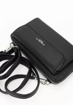 Portofel si port telefon H6017 07 Negru imagine