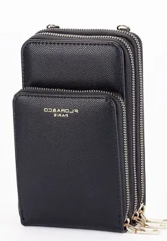 Portofel si port telefon negru 6019 07 imagine