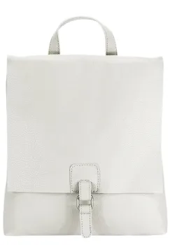 Rucsac 2 in 1 alb din piele naturala 5974-28 M11 imagine