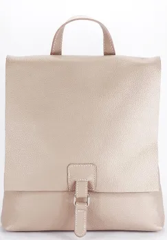 Rucsac 2 in 1 roz din piele naturala 5974-28 M11 imagine