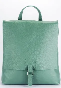 Rucsac 2 in 1 verde menta din piele naturala 5974-28 M11 imagine