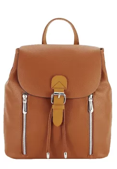 Rucsac de dama mediu, FloraCo Paris, H6735 18 Maro cognac imagine