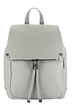 Rucsac gri din piele naturala 8914 M6 imagine