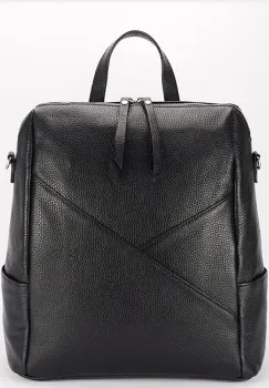 Rucsac negru din piele naturala 8918 122 imagine