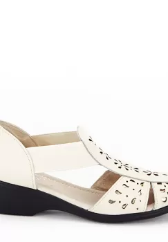 Sandale bej din piele naturala Ozana M5 imagine