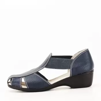 Sandale bleumarin din piele naturala Calypso imagine