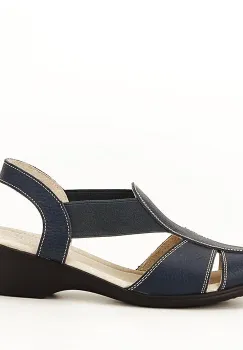 Sandale bleumarin din piele naturala Codruta 127 imagine